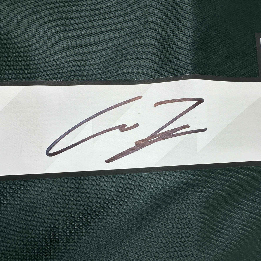 Autographed/Signed Alejandro Garnacho Manchester United Green Soccer Jersey Beckett BAS COA