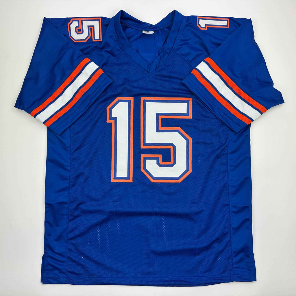Autographed/Signed Anthony Richardson Florida Blue College Football Jersey JSA COA