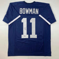 Autographed/Signed NaVorro Bowman Penn State Blue College Football Jersey Beckett BAS COA