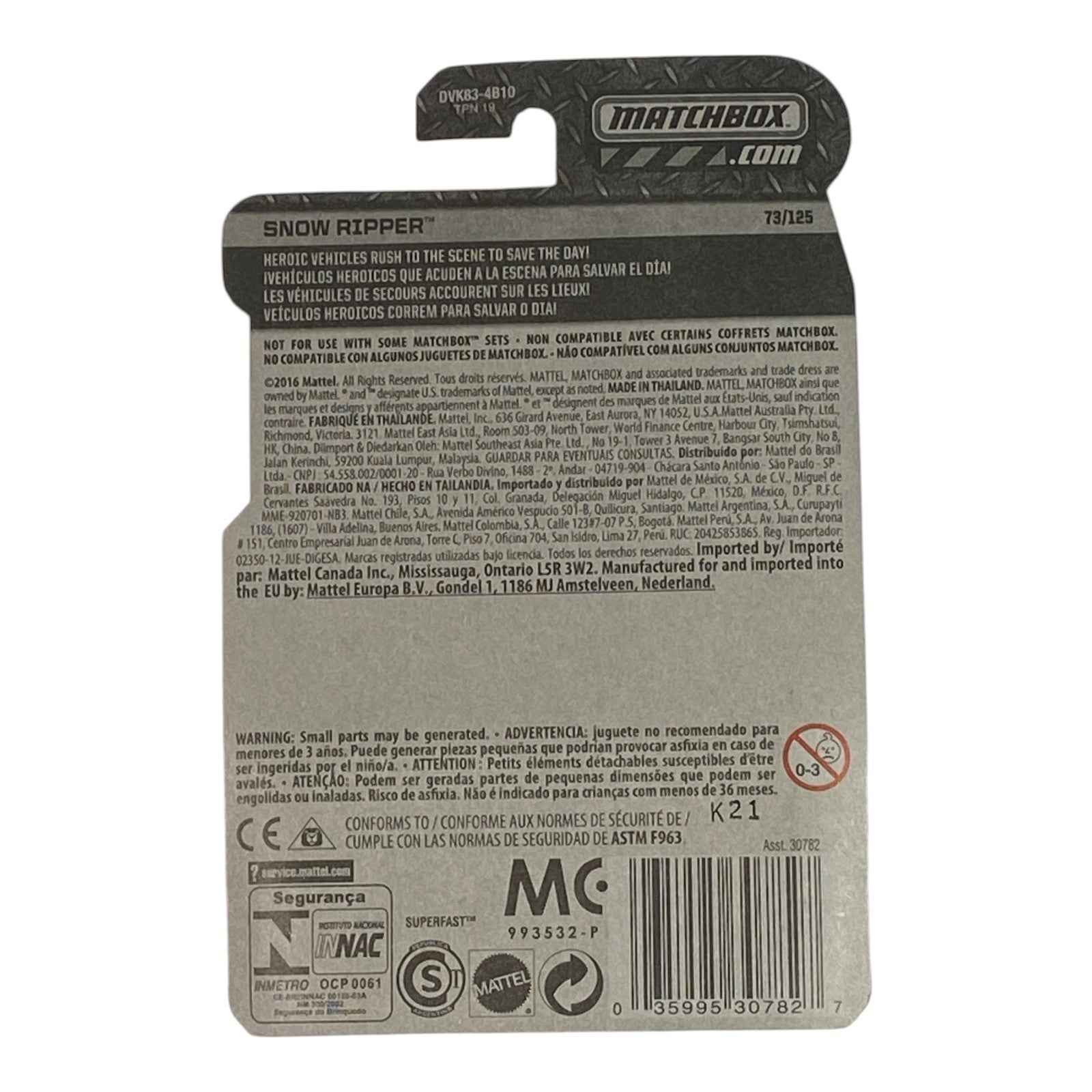 Matchbox Snow Ripper - Matchbox Series 73/125