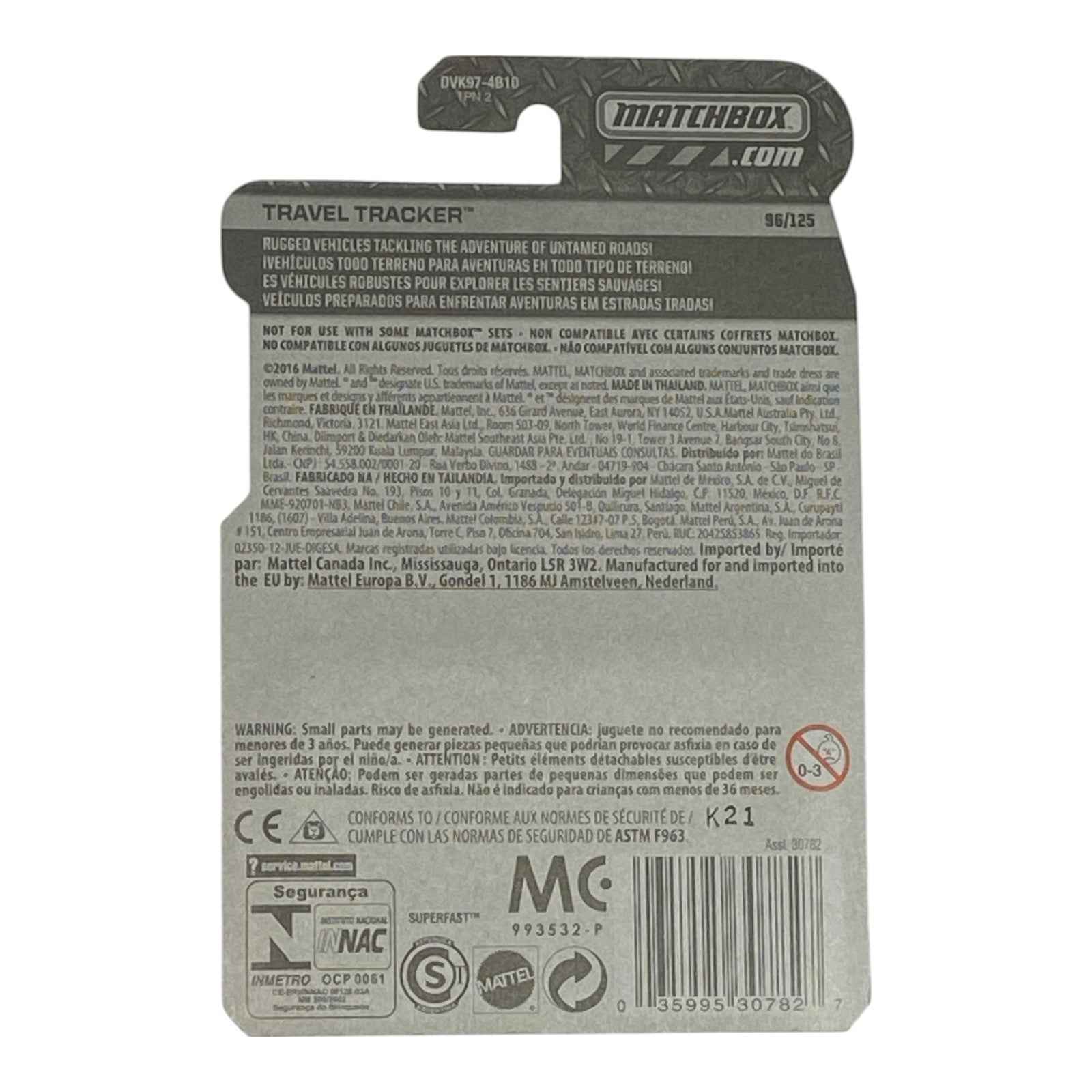 Matchbox Travel Tracker - Matchbox Series 96/125