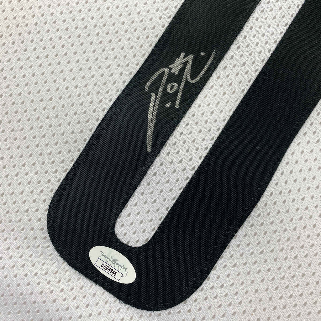Autographed/Signed Damian Lillard Portland White Basketball Jersey JSA COA