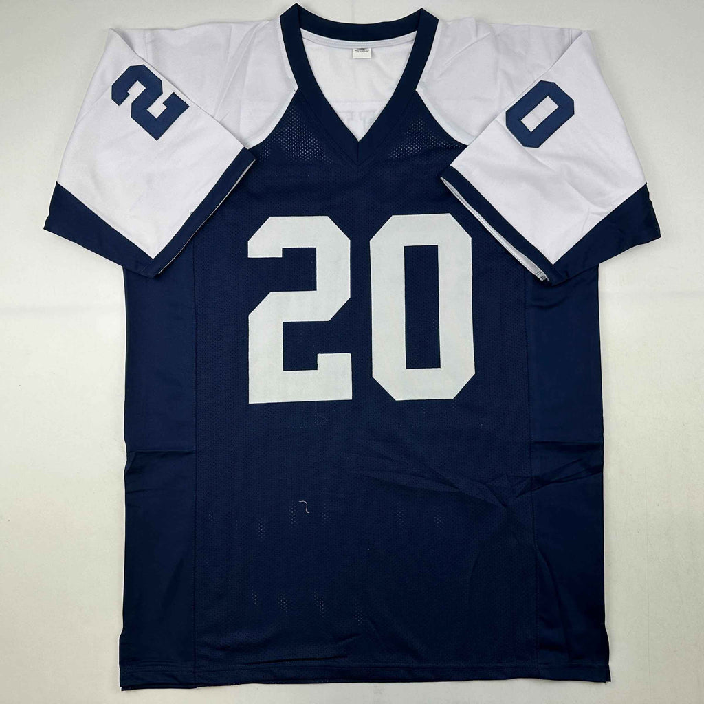 Autographed/Signed Mel Renfro HOF 96 Dallas Thanksgiving Day Football Jersey JSA COA