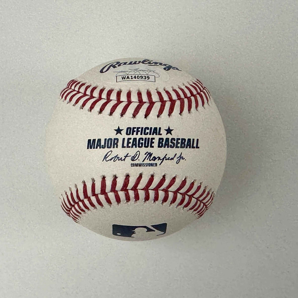 Autographed/Signed Bartolo Colon Rawlings Official Major League Baseball ROML JSA COA Auto