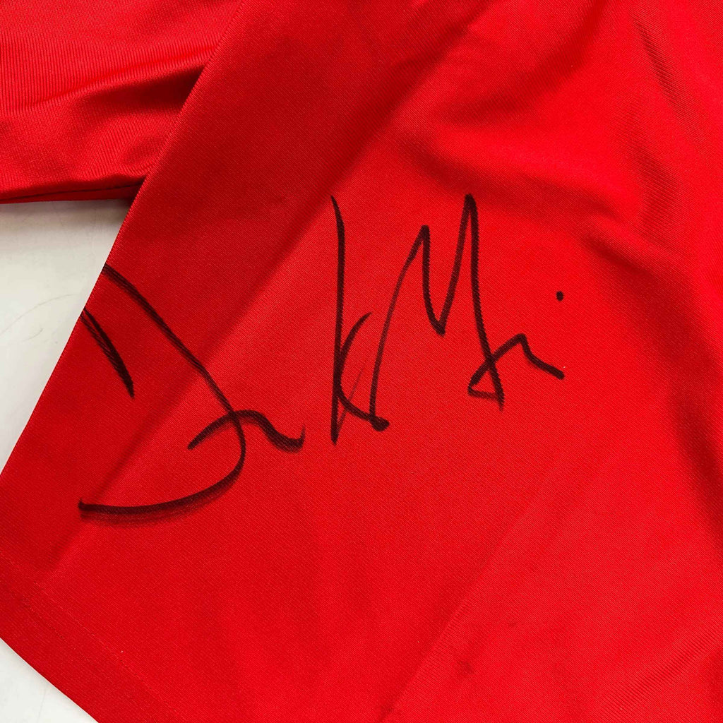 Autographed/Signed Frank Mir Red UFC MMA Trunks/Shorts JSA COA Auto