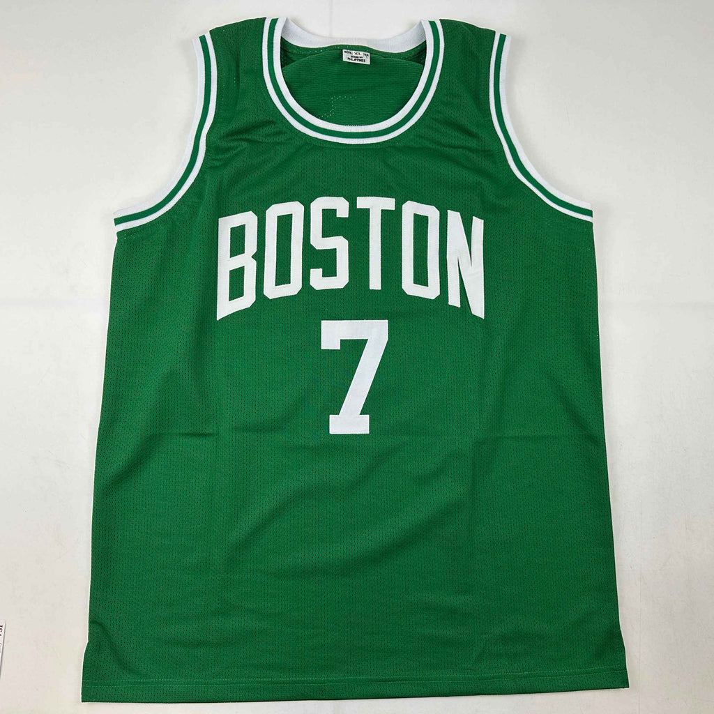 Autographed/Signed Dee Brown Boston Green Basketball Jersey JSA COA