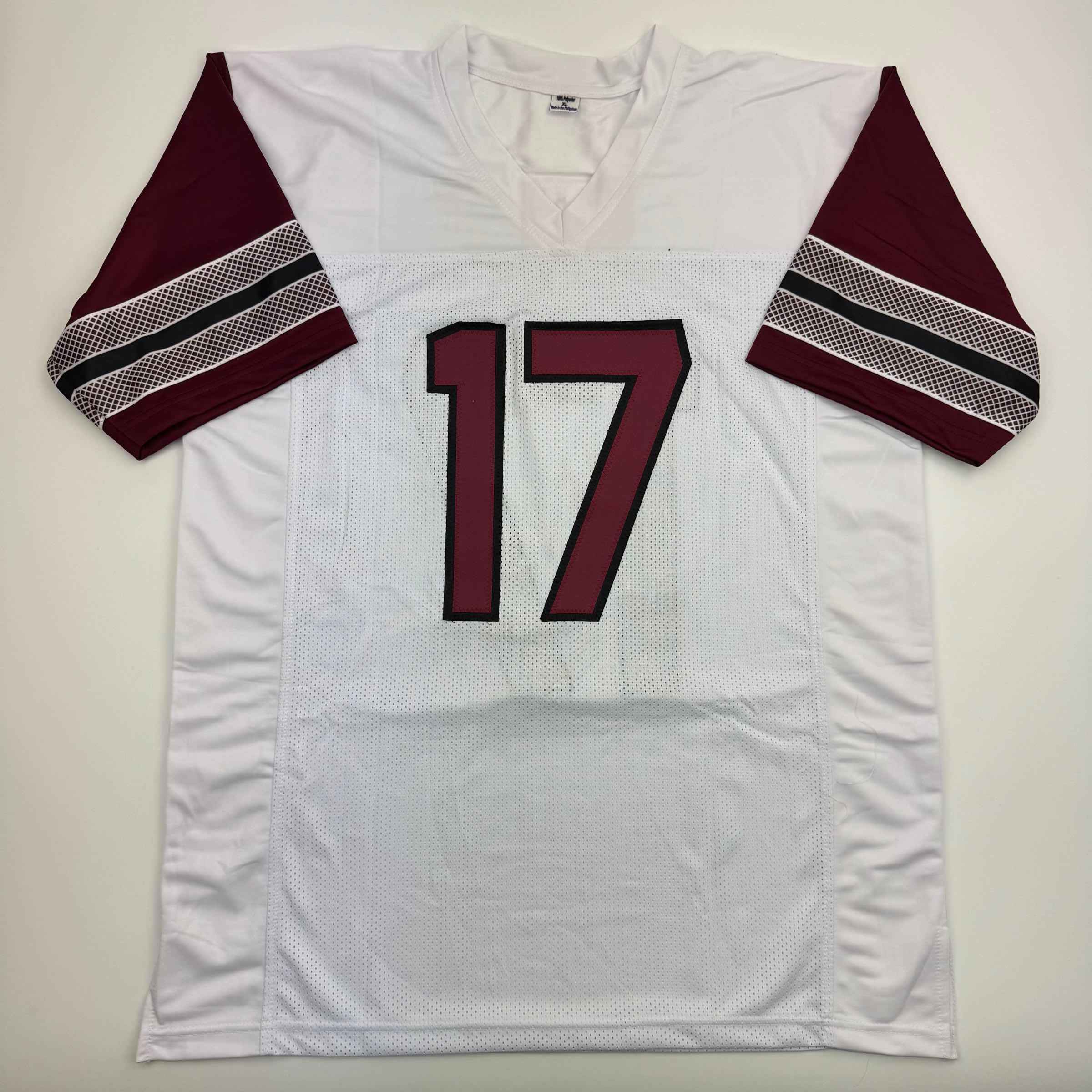 Autographed/Signed Terry McLaurin Washington White Football Jersey Beckett BAS COA
