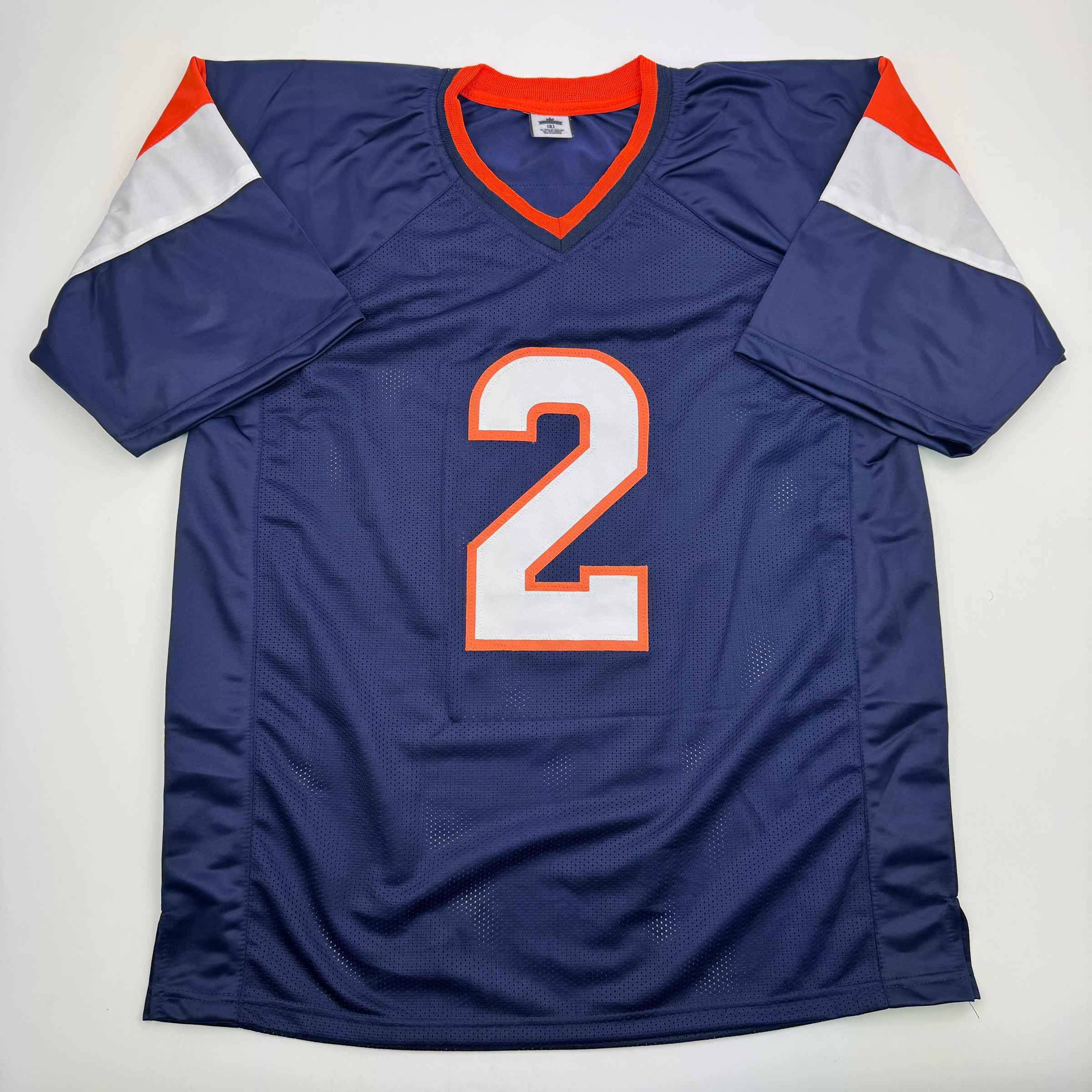 Autographed/Signed Patrick Surtain II Denver Blue Football Jersey JSA COA #2