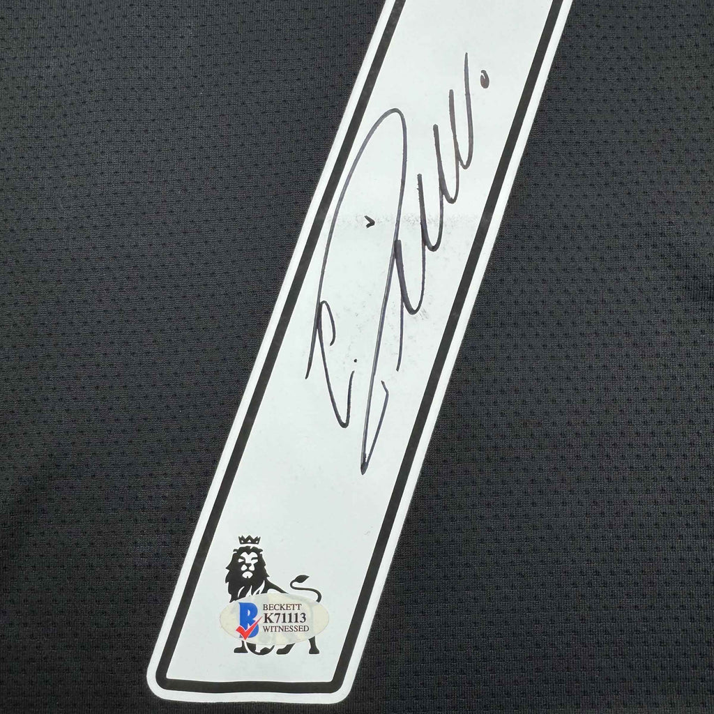 Autographed/Signed Cristiano Ronaldo Manchester United Black Soccer Jersey Beckett BAS COA #2