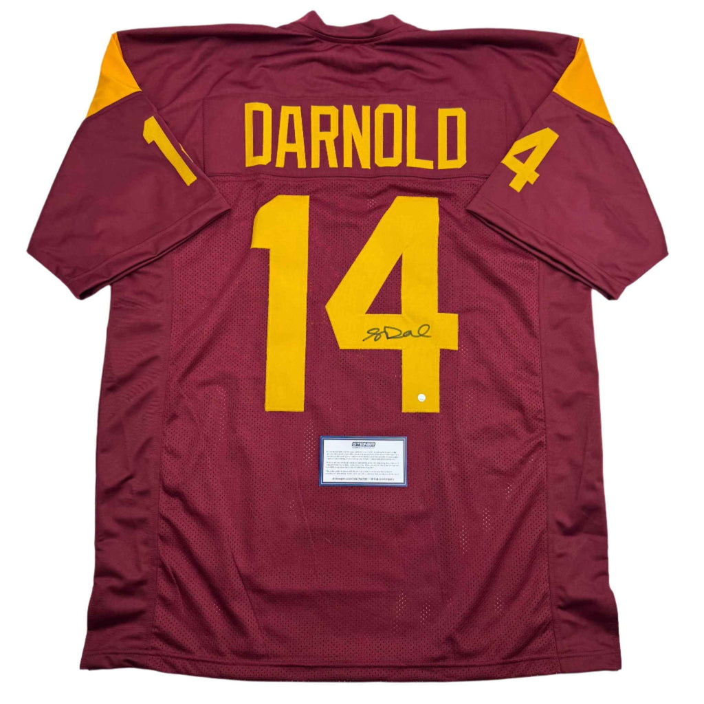 Autographed/Signed Sam Darnold USC Southen Cal Maroon College Football Jersey Steiner Holo