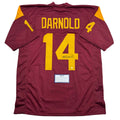 Autographed/Signed Sam Darnold USC Southen Cal Maroon College Football Jersey Steiner Holo