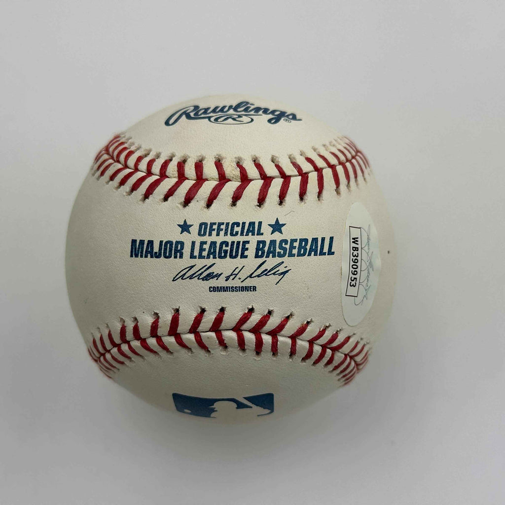 Autographed/Signed Tom Glavine Rawlings Official Major League ROML Baseball JSA COA