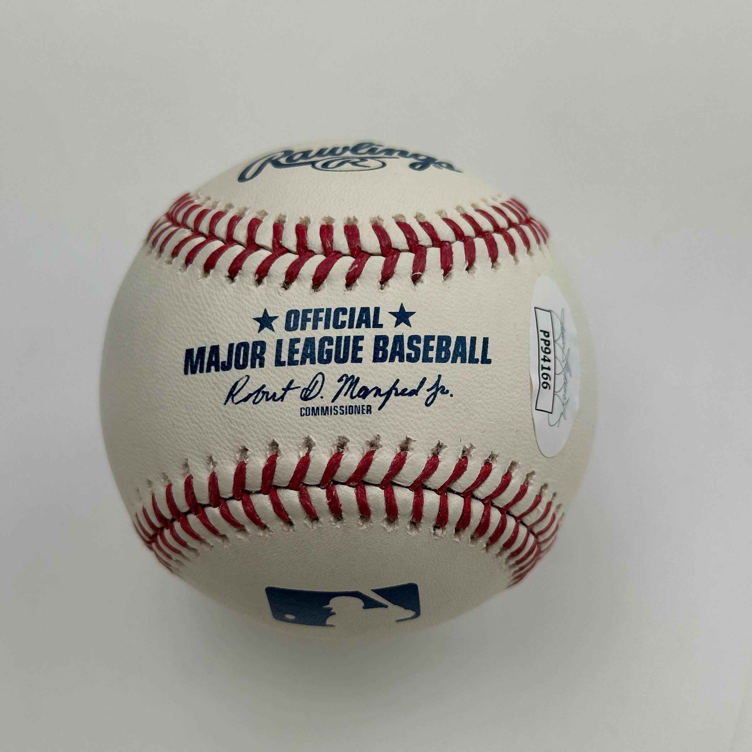 Autographed/Signed Vladimir Vlad Guerrero Sr. Rawlings Official Major League Baseball ROML JSA COA Auto