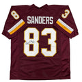 Autographed/Signed Ricky Sanders Washington Burgundy Football Jersey JSA COA