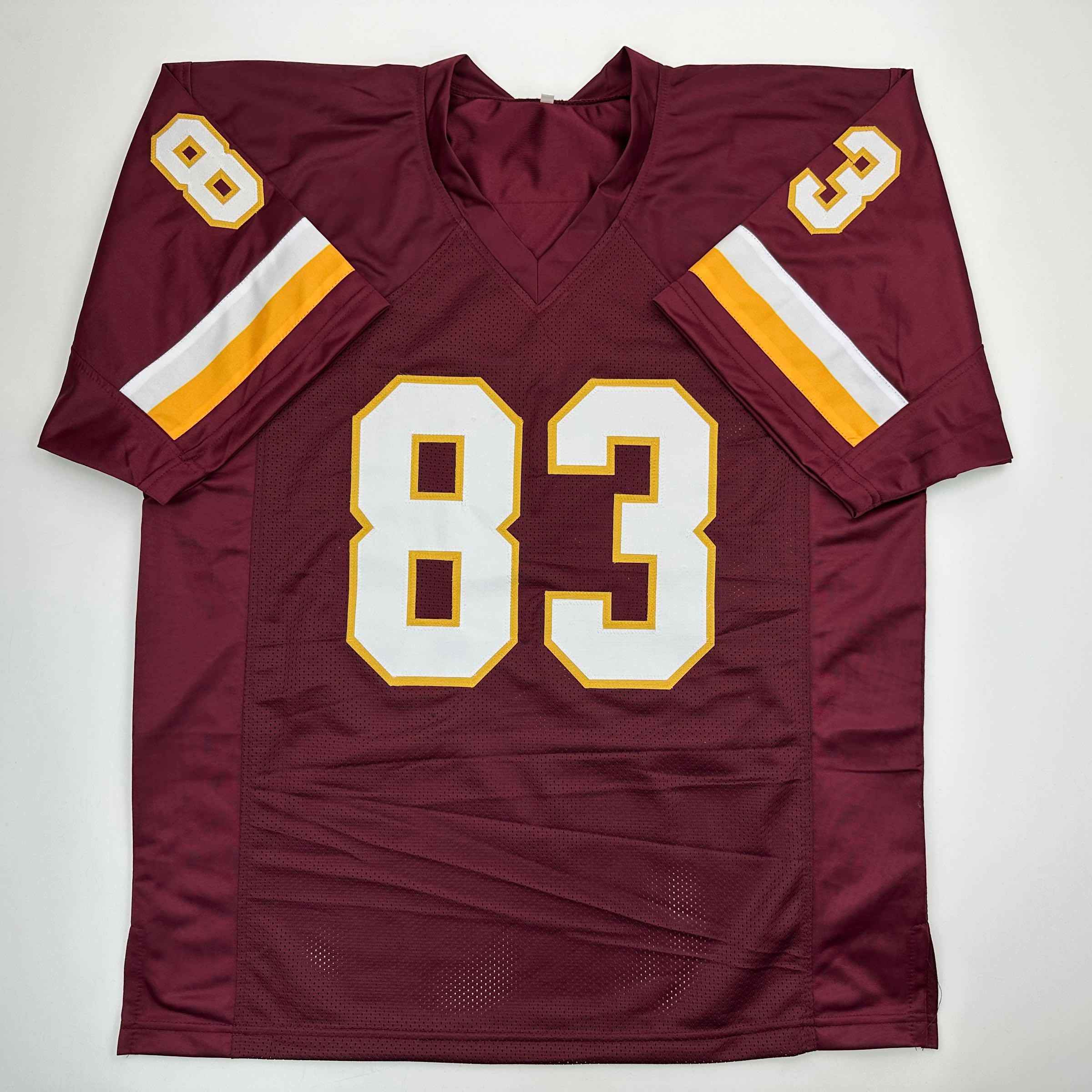 Autographed/Signed Ricky Sanders Washington Burgundy Football Jersey JSA COA