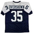 Autographed/Signed DeMarvion Overshown Dallas Thanksgiving Day Football Jersey JSA COA