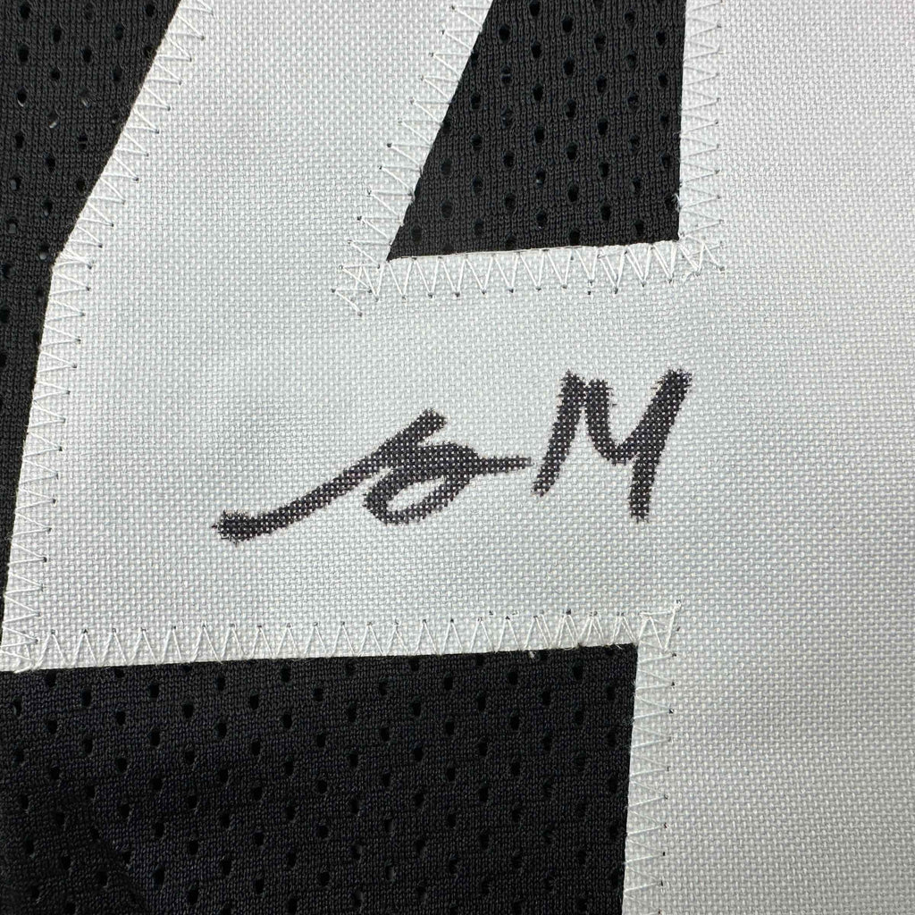 Autographed/Signed George Pickens Pittsburgh Black Football Jersey JSA COA