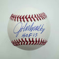 Autographed/Signed John Smoltz HOF 15 Rawlings Official Major League ROML Baseball Beckett BAS COA
