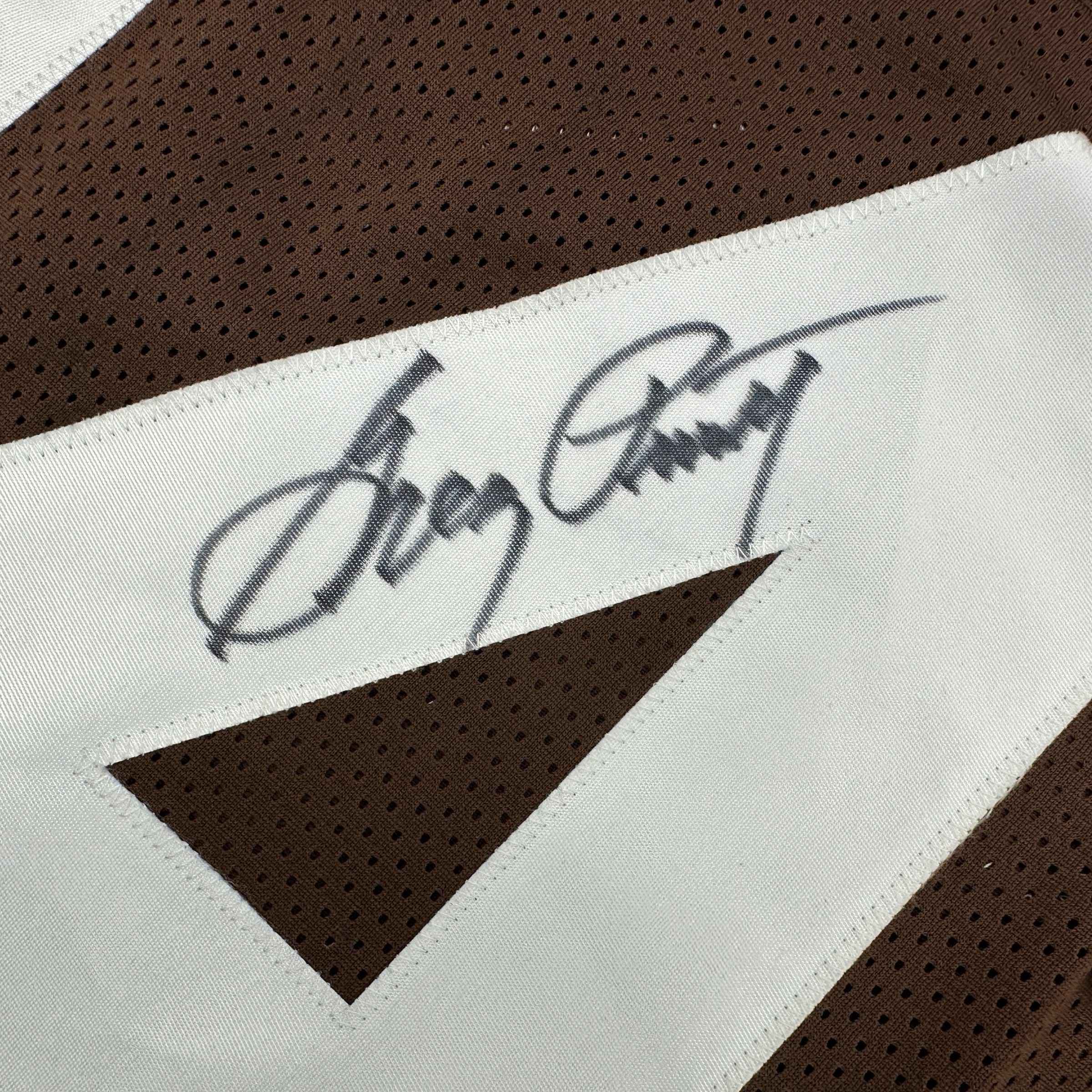 Autographed/Signed Greg Pruitt Cleveland Brown Football Jersey JSA COA