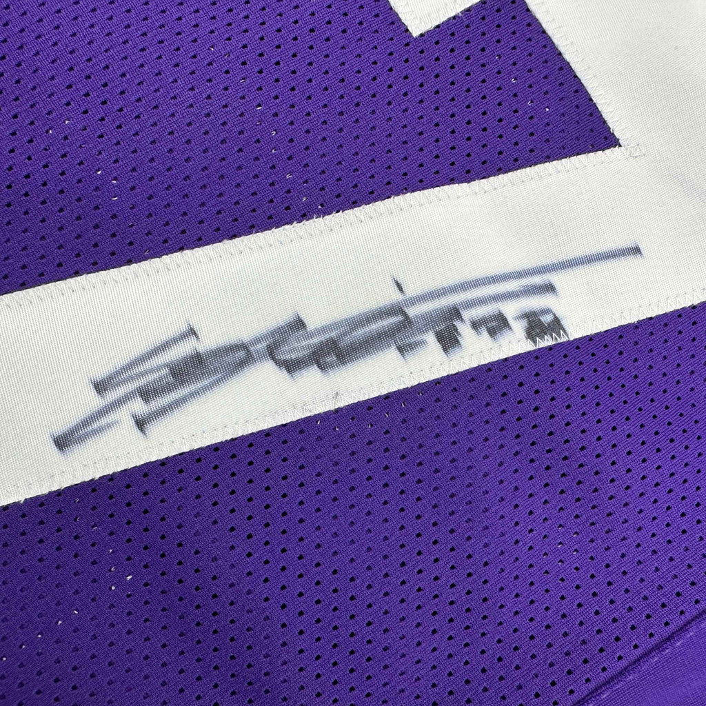 Autographed/Signed Everson Griffen Minnesota Purple Football Jersey JSA COA