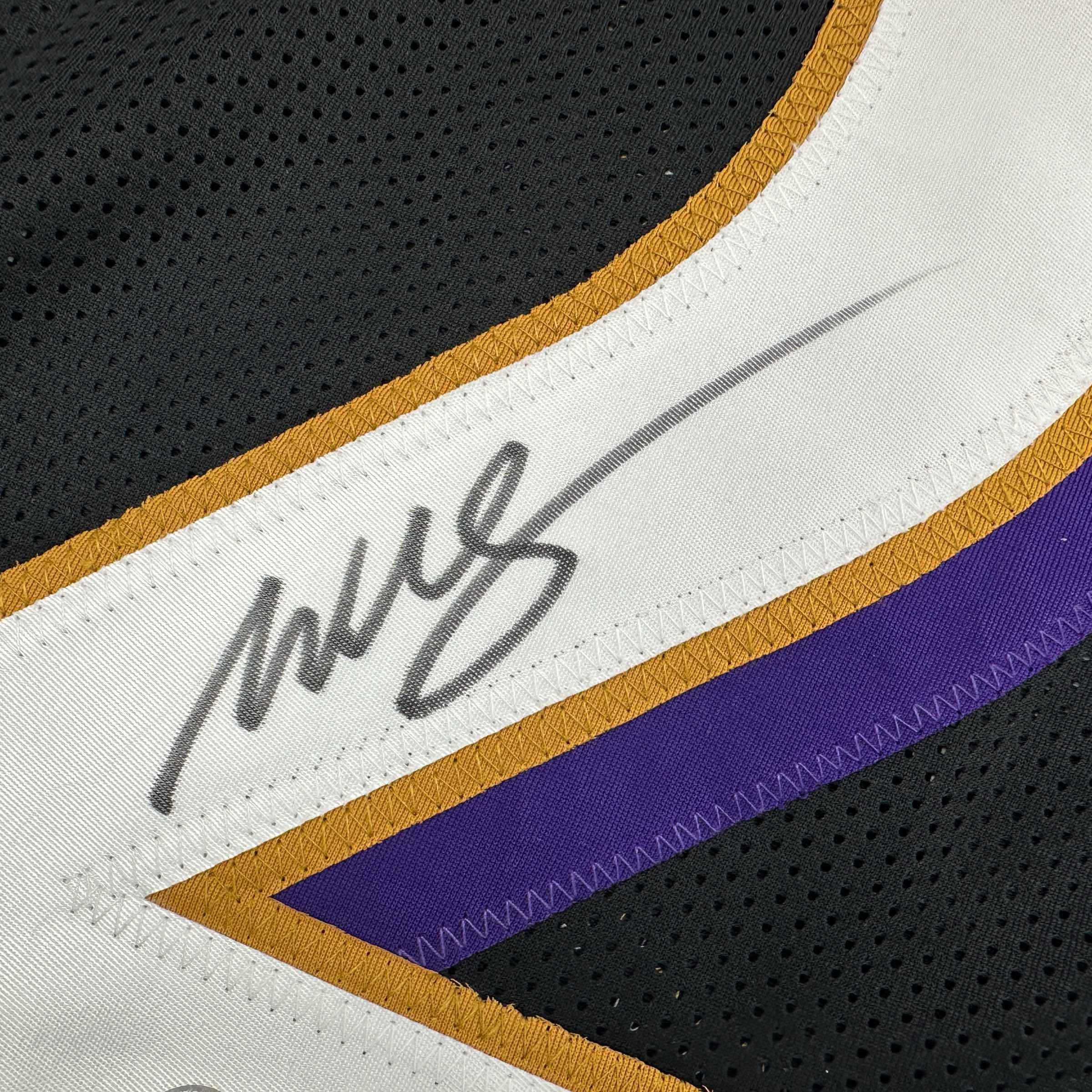 Autographed/Signed Willis McGahee Baltimore Black Football Jersey Beckett BAS COA