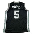 Autographed/Signed Robert Horry San Antonio Black Basketball Jersey Beckett BAS COA