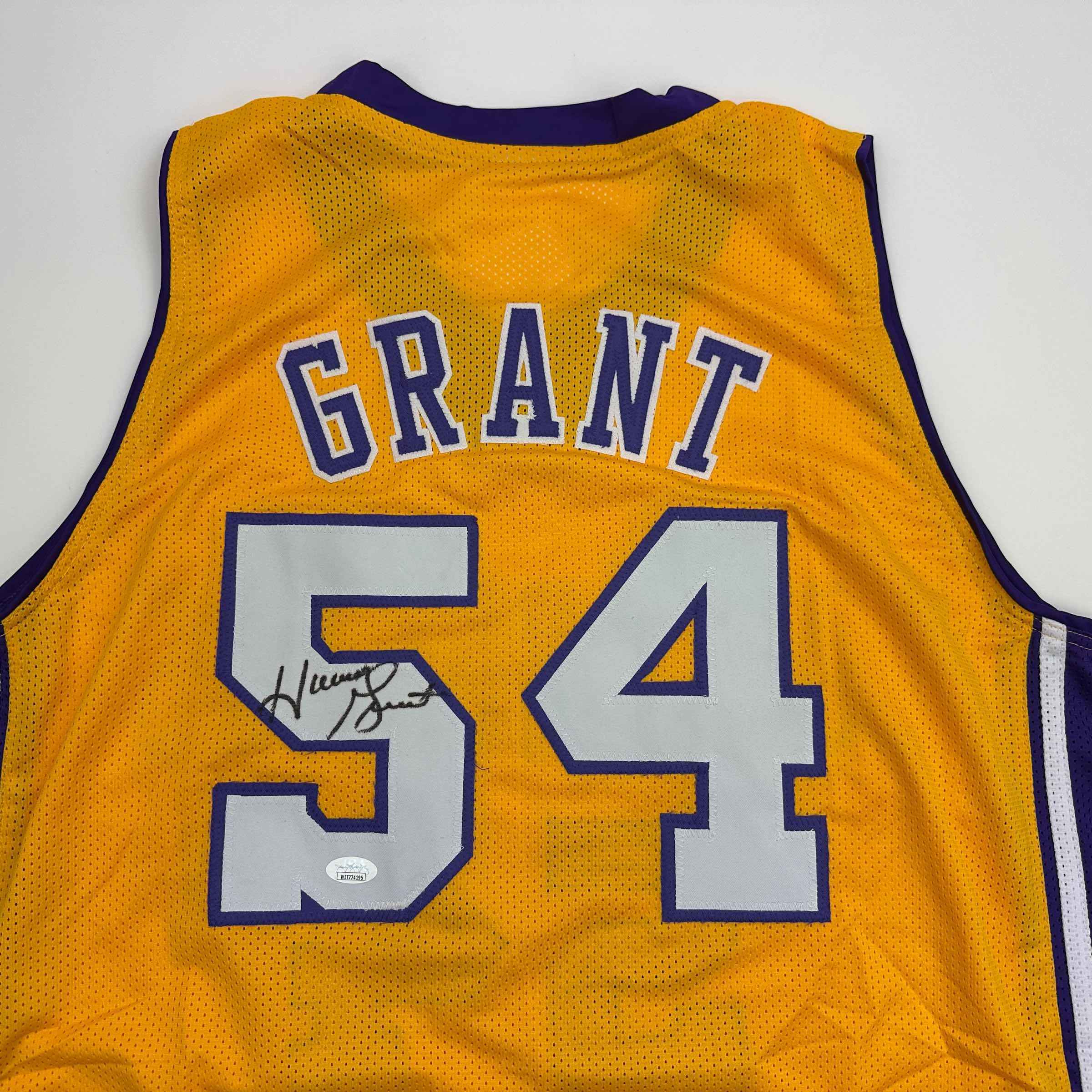 Autographed/Signed Horace Grant Los Angeles Yellow Basketball Jersey JSA COA