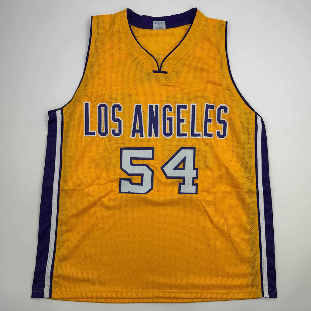 Autographed/Signed Horace Grant Los Angeles Yellow Basketball Jersey JSA COA