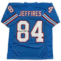 Autographed/Signed Haywood Jeffires Tennessee Retro Light Blue Football Jersey JSA COA