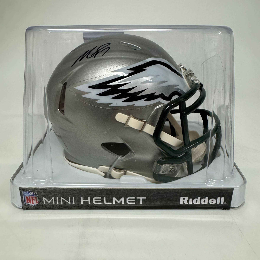 Autographed/Signed Michael Mike Vick Philadelphia Eagles Flash Mini Football Helmet JSA COA