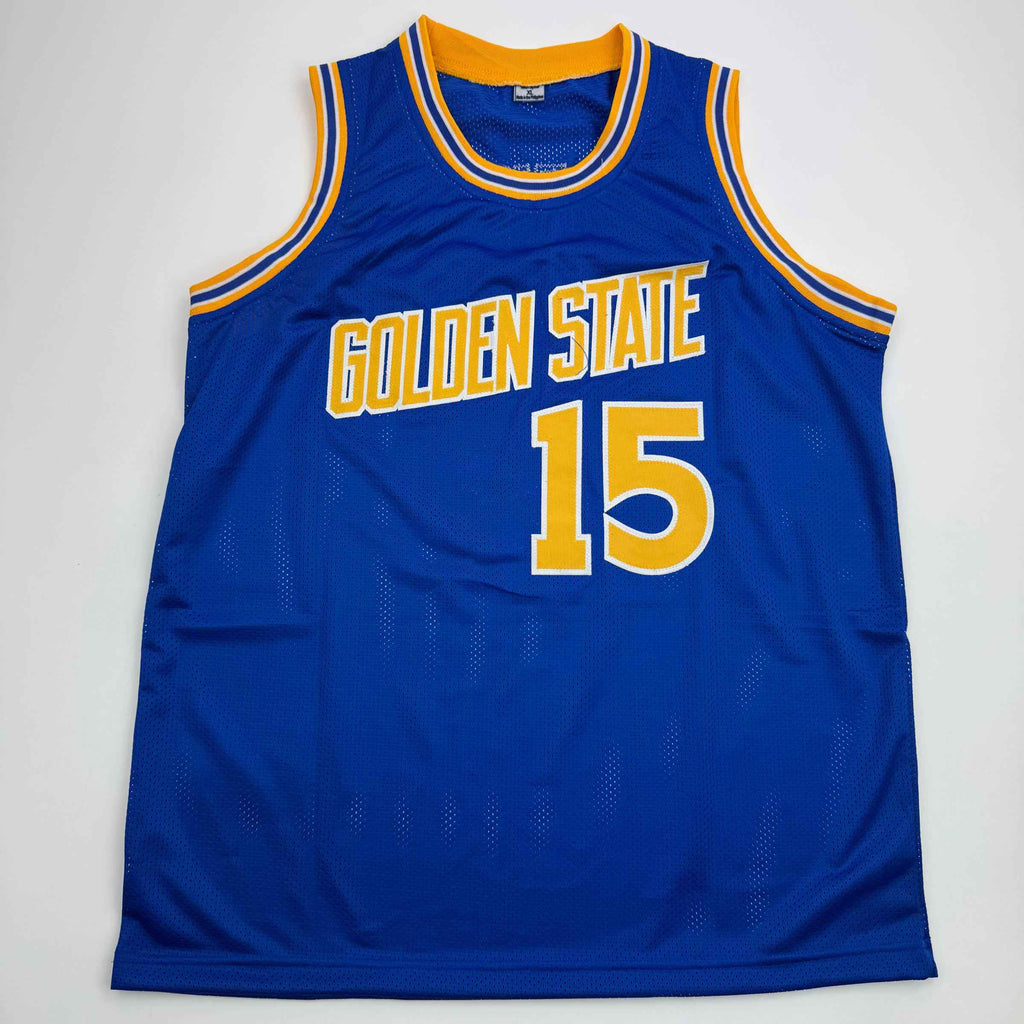 Autographed/Signed Latrell Sprewell Golden State Blue Basketball Jersey Beckett BAS COA