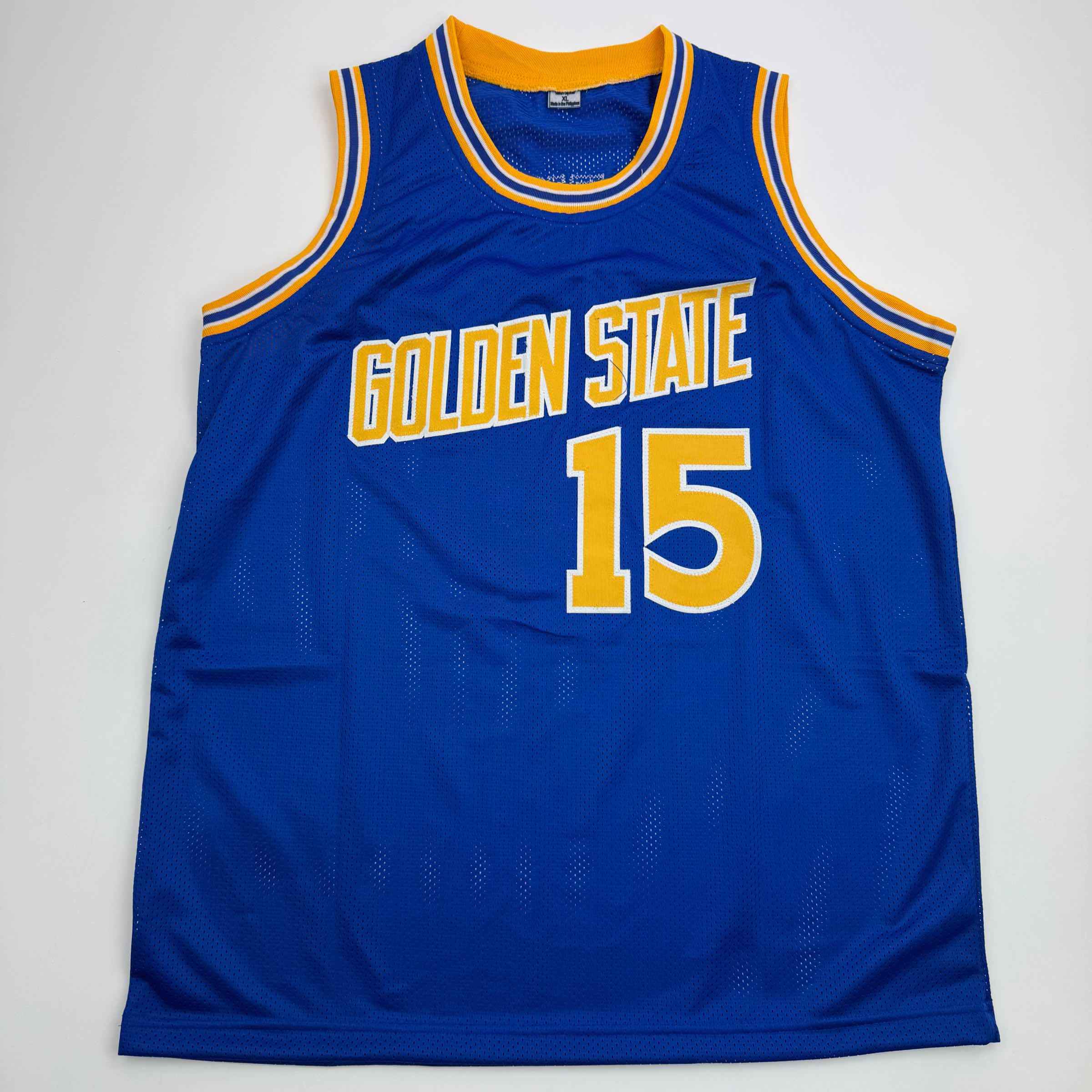 Autographed/Signed Latrell Sprewell Golden State Blue Basketball Jersey Beckett BAS COA