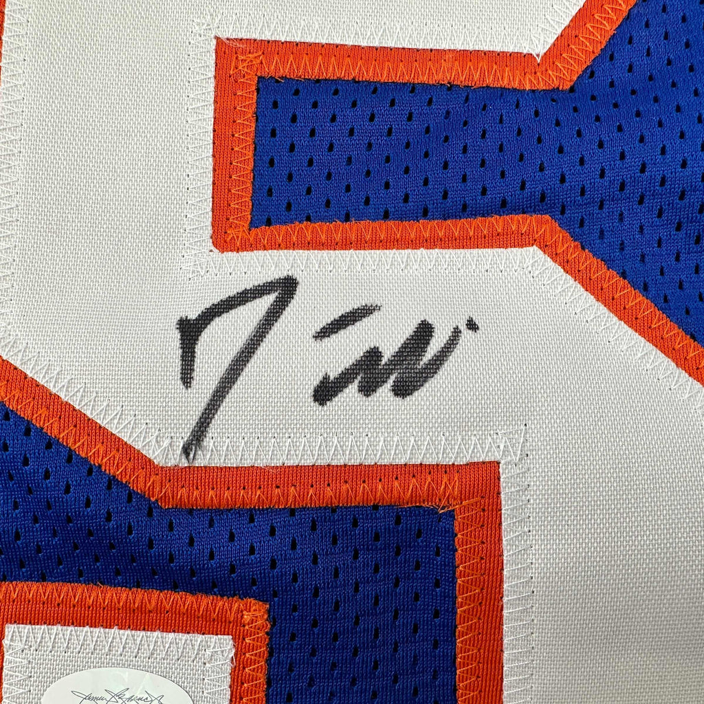 Autographed/Signed Jason Williams Florida Blue College Basketball Jersey JSA COA