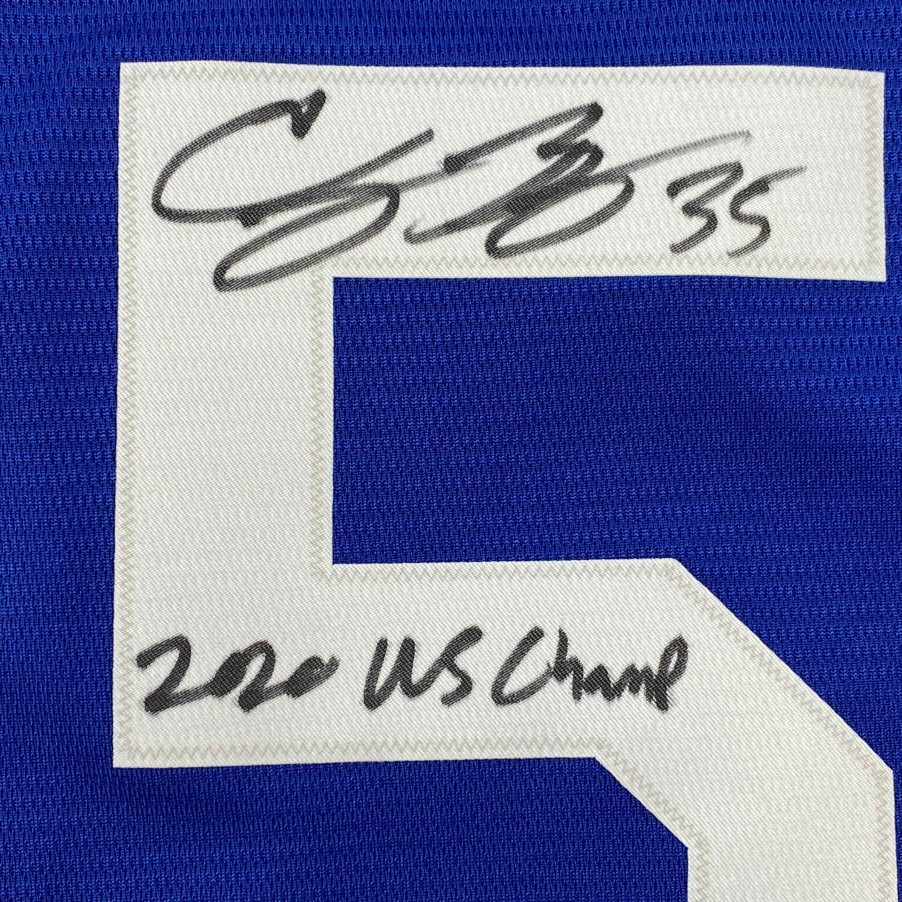 Autographed/Signed Cody Bellinger 2020 WS Champ Los Angeles LA Dodgers Blue Authentic Baseball Jersey Fanatics COA