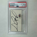 Autographed/Signed Graded Chris Bosh Bookplate Cut Authentic PSA/DNA COA
