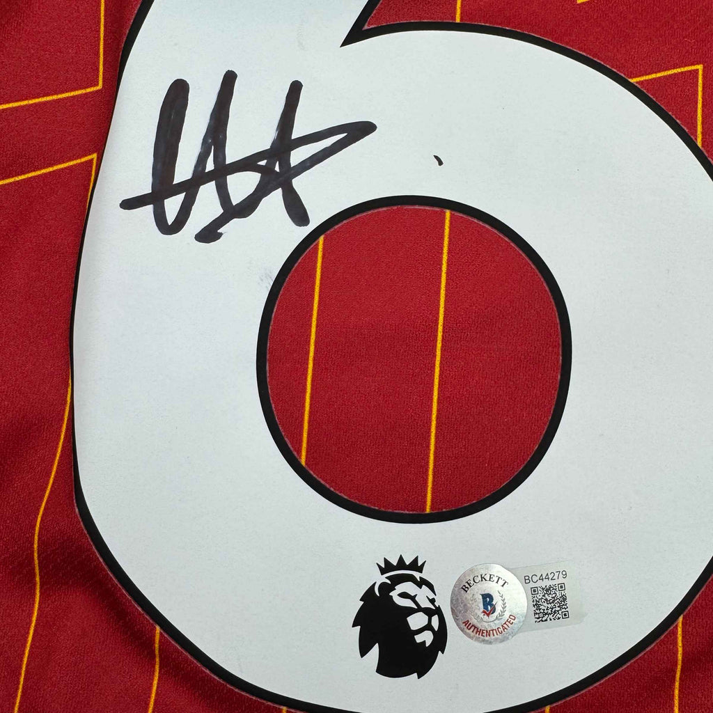 Autographed/Signed Trent Alexander-Arnold Liverpool Red Soccer Jersey Beckett BAS COA #2