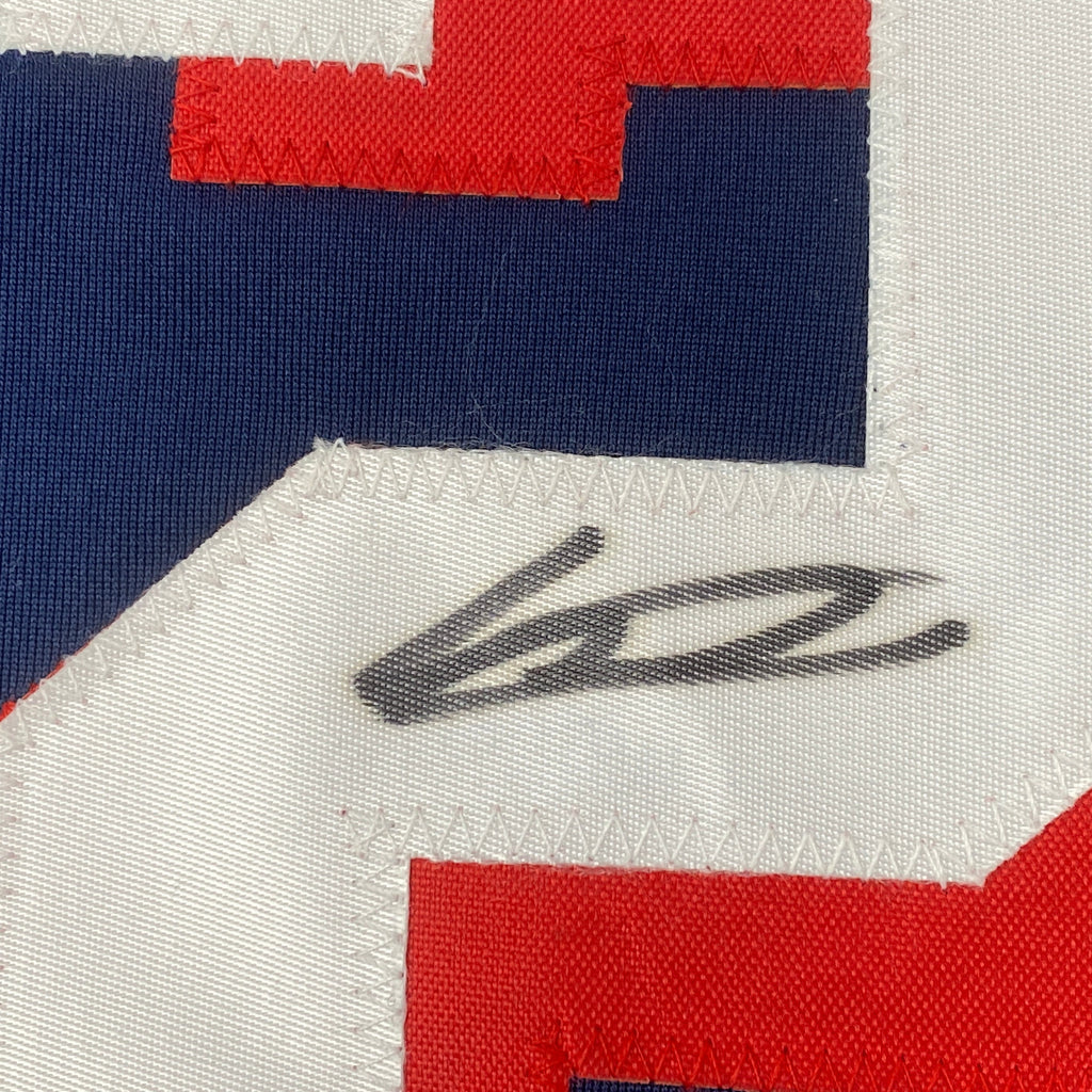 Autographed/Signed Vladimir Vlad Guerrero Jr. 2021 All-Star Game Blue Baseball Jersey PSA/DNA COA