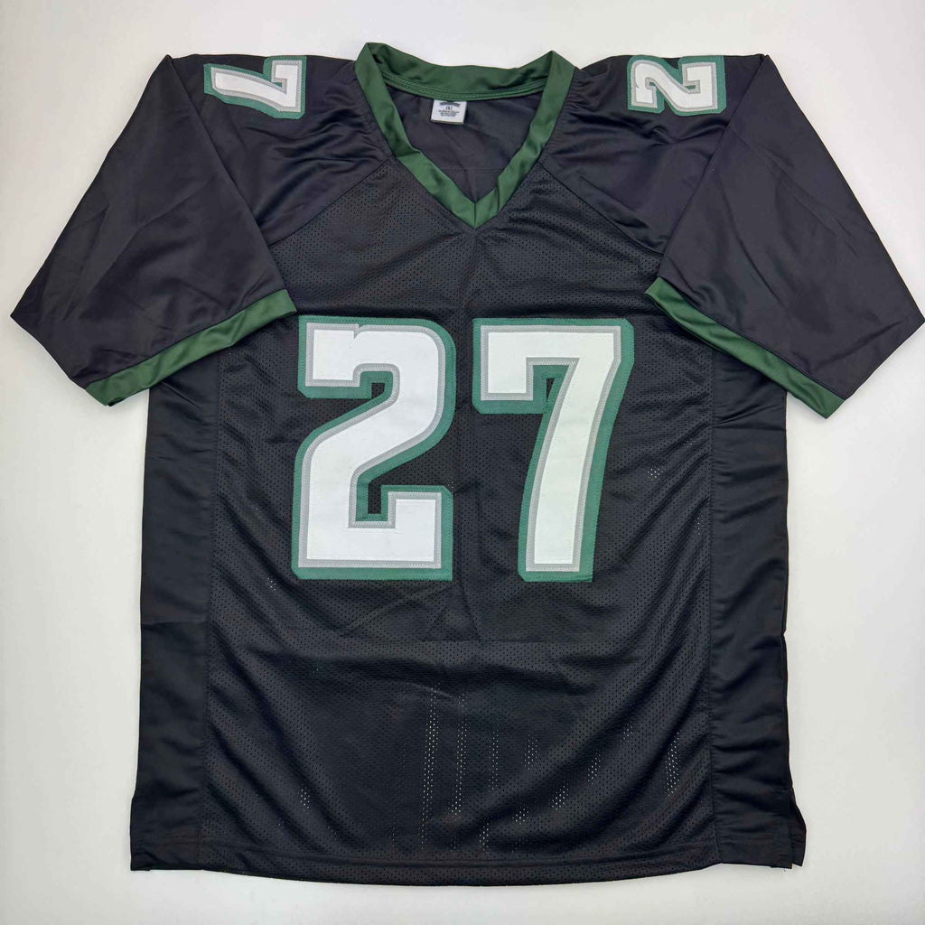 Autographed/Signed Quinyon Mitchell Philadelphia Black Football Jersey JSA COA
