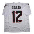 Autographed/Signed Nico Collins Houston White Football Jersey JSA COA