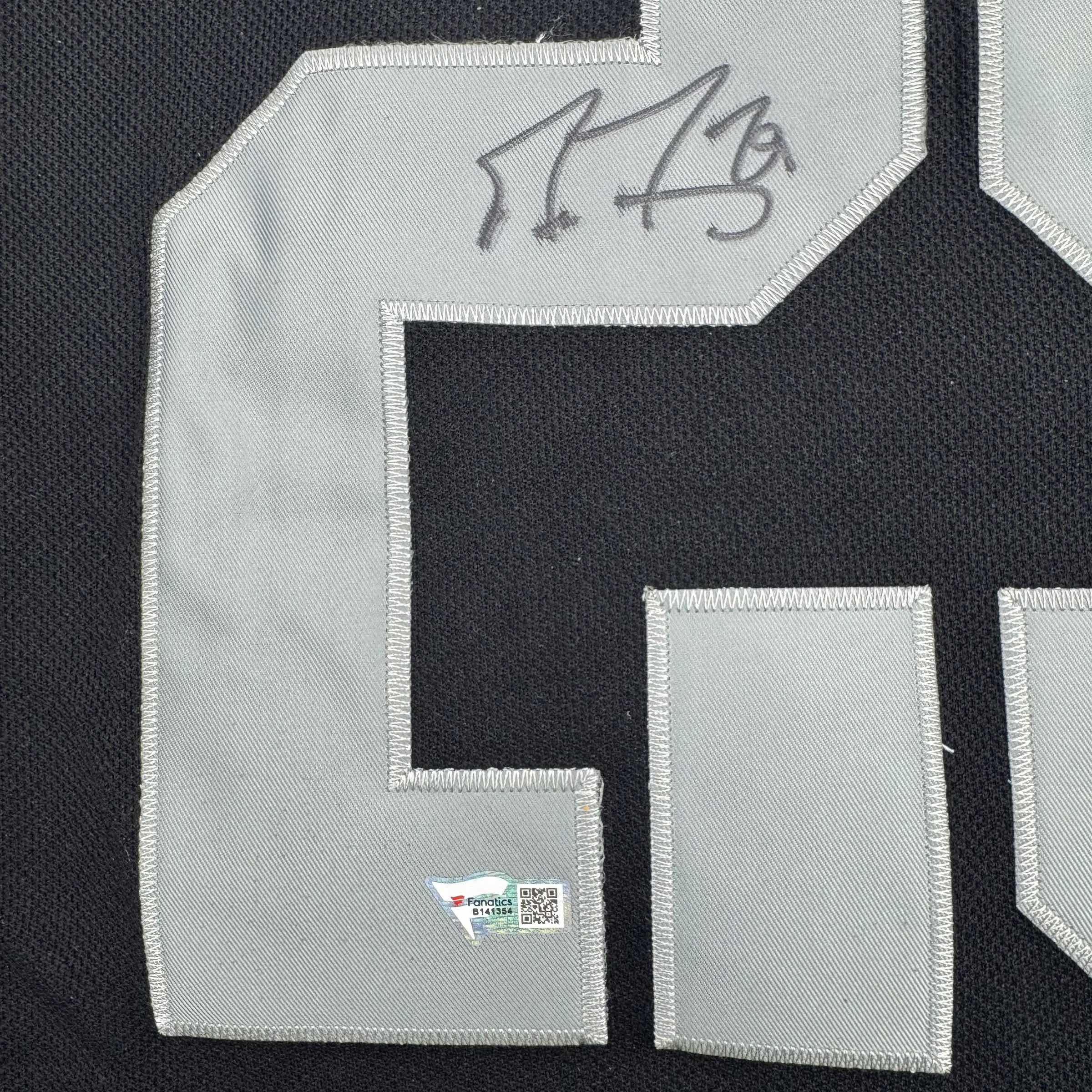 Autographed/Signed Marc-Andre Fleury Vegas Golden Knights Black Hockey Jersey Fanatics COA