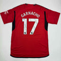 Autographed/Signed Alejandro Garnacho Manchester United Red Soccer Jersey Beckett BAS COA