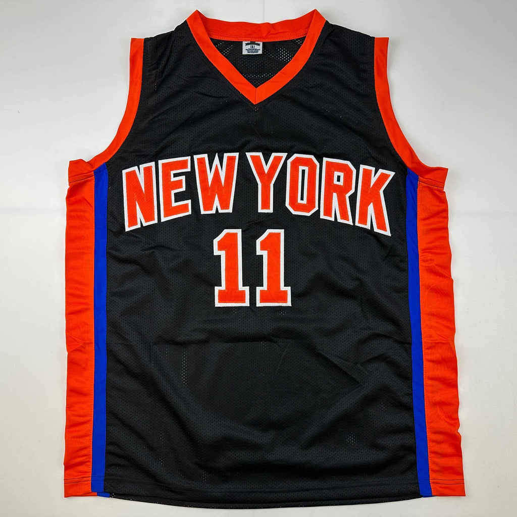 Autographed/Signed Jalen Brunson New York Black Basketball Jersey PSA/DNA COA