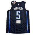 Autographed/Signed Paolo Banchero Orlando Black Magic Nike Jersey Fanatics COA
