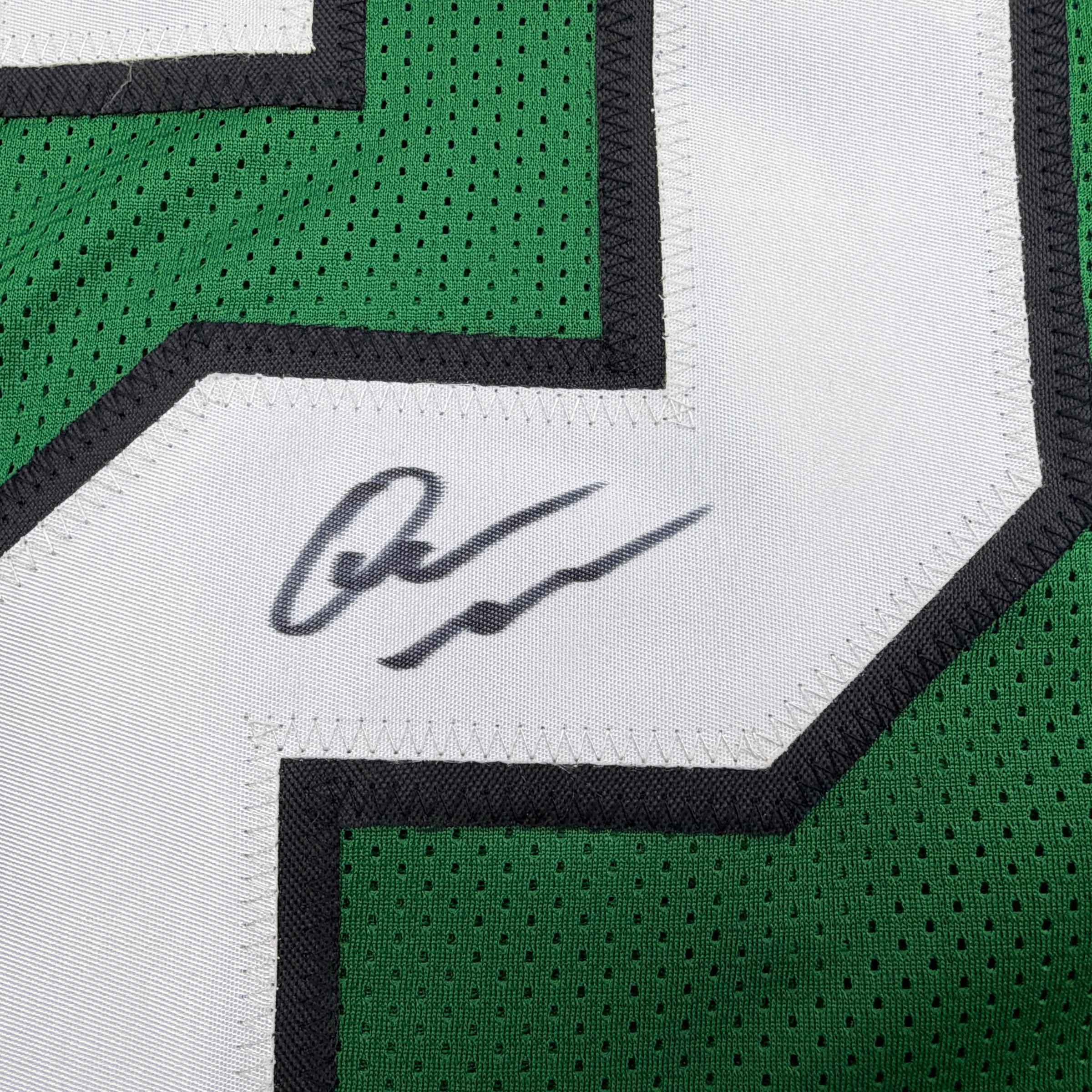 Autographed/Signed Quinyon Mitchell Philadelphia Kelly Green Football Jersey JSA COA
