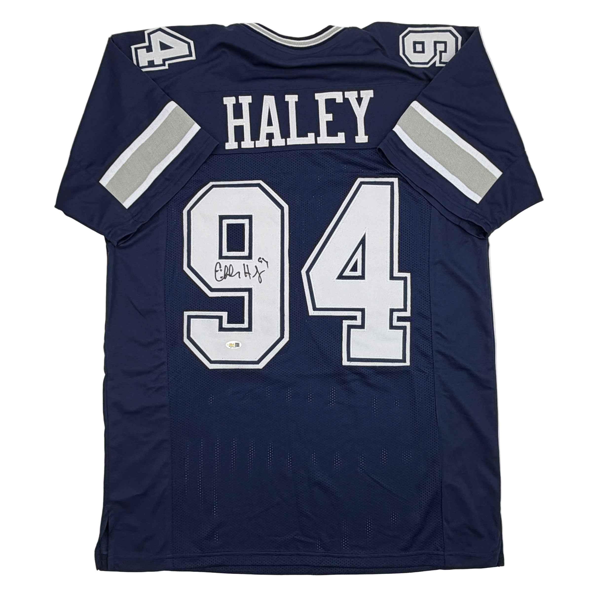 Autographed/Signed Charles Haley Dallas Blue Football Jersey JSA COA