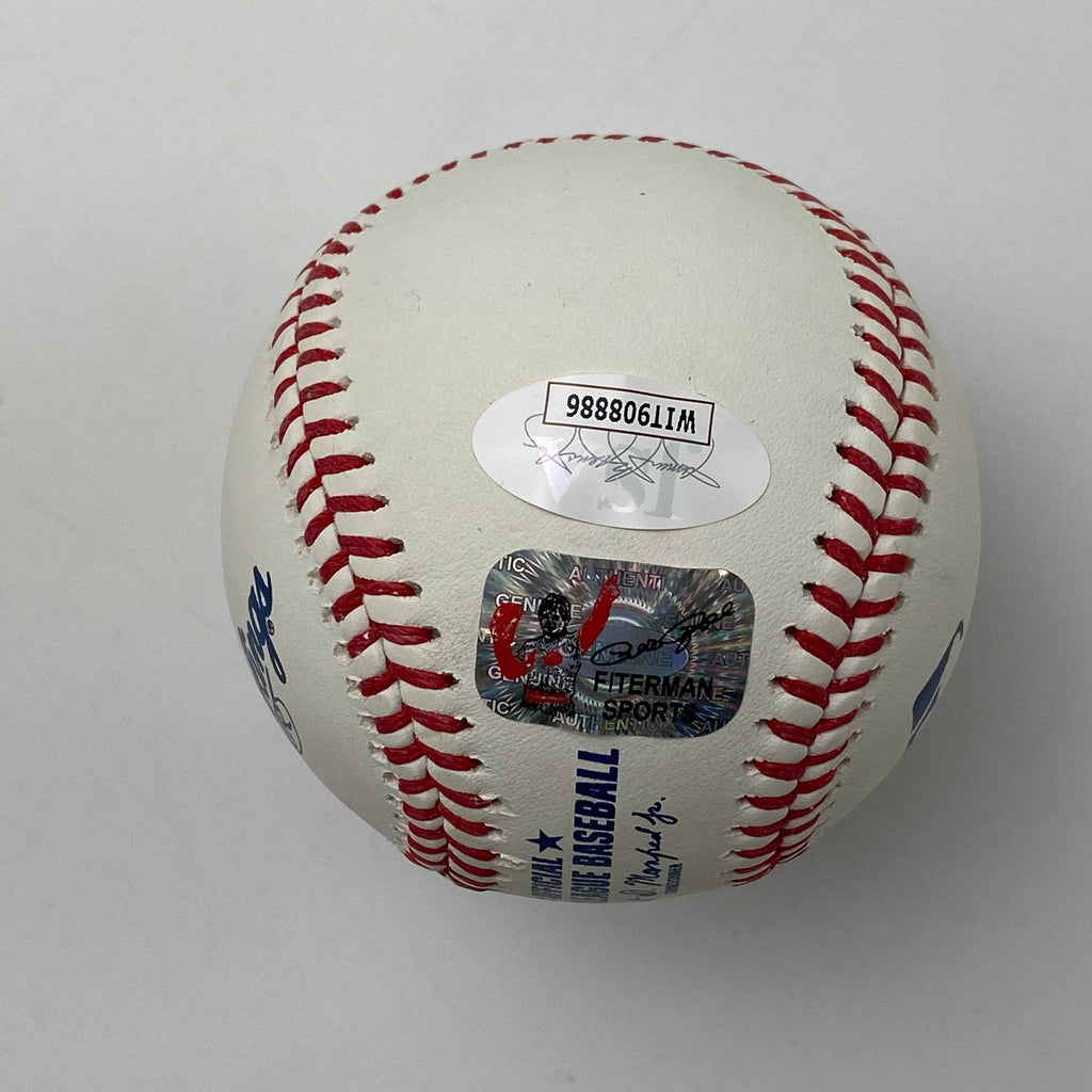 Autographed/Signed Pete Rose Mr. Trump Make America Great Again Baseball Rawlings ROML JSA COA