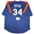 Autographed/Signed Nolan Ryan "HOF 99" Houston Astros Authentic Mitchell & Ness Blue Baseball Jersey Fanatics COA