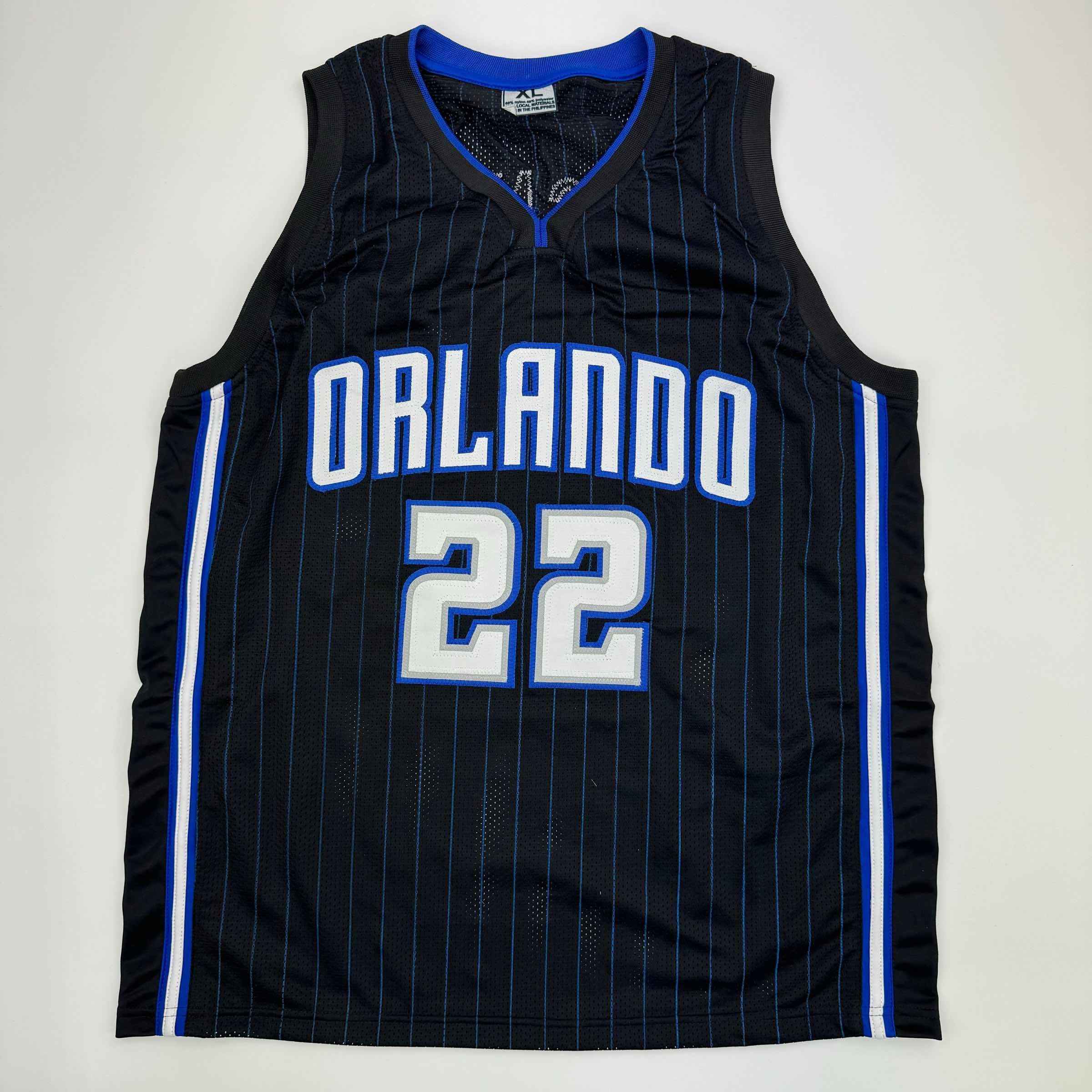 Autographed/Signed Franz Wagner Orlando Black Basketball Jersey Beckett BAS COA