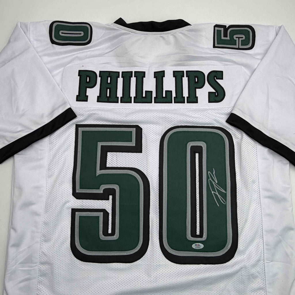 Autographed/Signed Jaelan Phillips Philadelphia White Football Jersey PSA/DNA COA