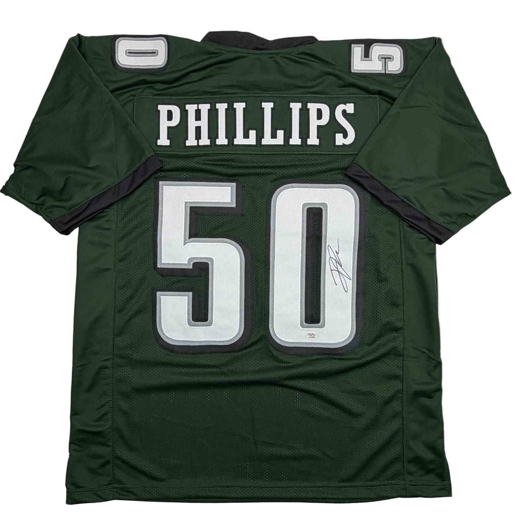 Autographed/Signed Jaelan Phillips Philadelphia Midnight Green Football Jersey PSA/DNA COA
